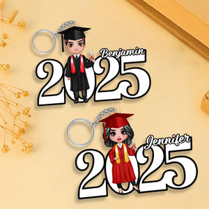 Personalized Acrylic Keychain 2025 Graduation Senior  Perfect Gift For Your Family Friends Graduation Gift
