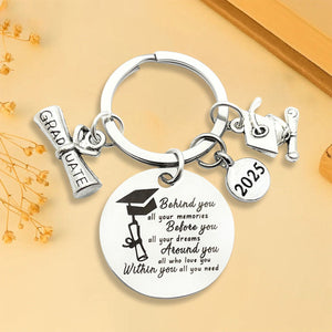 Personalized Graduation Keychain - Graduation 2025 Gift For Your Family, Friends