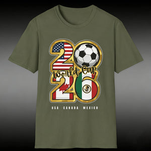 USA Canada Mexico World Cup 2026 Unisex T-Shirt - Creative Soccer Fan Gift For Sports Lovers