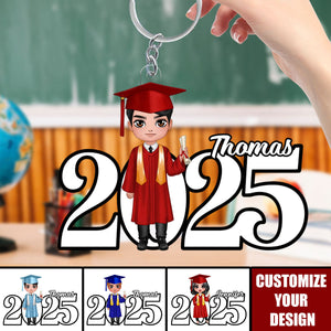 Personalized Acrylic Keychain 2025 Graduation Senior  Perfect Gift For Your Family Friends Graduation Gift