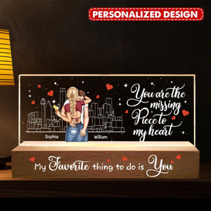 My Favorite Thing To Do Is You - Personalized LED Night Light