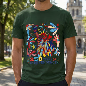 250 Years Independence Retro Style Colorful T-Shirt