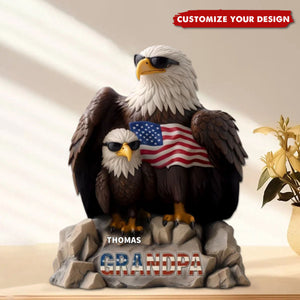 Family Personalized Acrylic Plaque - Be Cool And Spread Your Wings, Father's Day, Gift For Dad, Grandpa