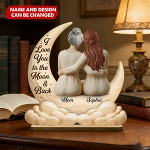 Always Loved, Always Held - Personalized 2-Layered Wooden Plaque - Gift For Mom