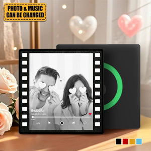 Personalized Colorful Frame Album Music Fridge Magnet With Photo & Music Unique Anniversary Birthday Gift For Her Him
