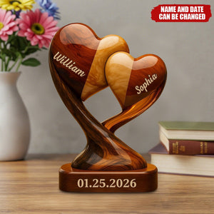 Personalized You & Me We Got This Heart Acrylic Plaque With Names & Date | Romantic Engagement & 2026 Valentine's Day Gift For Couples