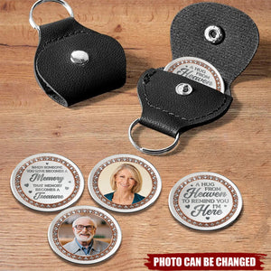 Personalized Pocket Hug Keychain With Photo & Color & Quote | Relationship Gift For Comfort Memorial Use For Friends Family