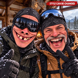 Custom Funny Ski Mask - Personalized Birthday Gifts For Ski Lovers - Powder To The People
