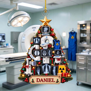 Personalized Radiology Acrylic Ornament | Christmas Gift For Radiologist Radiology Technician Xray Tech