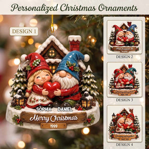 Personalized "Growing Old Together" Couple Acrylic Ornament | Christmas Gift For Couple Family Lover