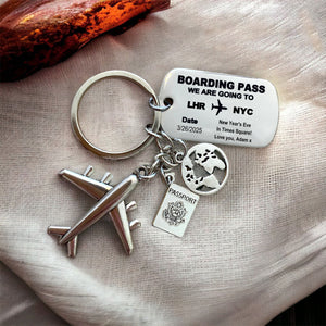 Holiday Travel Memory - Personalized Custom Keychain