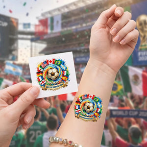 Soccer Sports Tattoo Sticker – Perfect For Fan Events & Tailgates