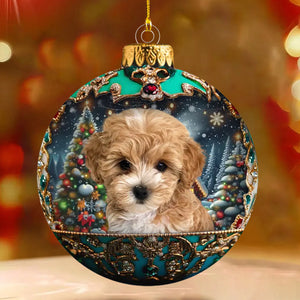 Custom Photo Our Pets Make Christmas Magical - Dog & Cat Personalized Ornament