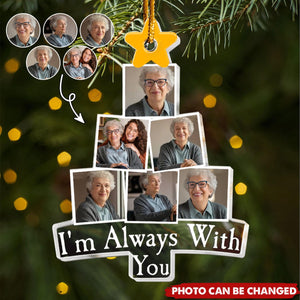 Photo Memorial Christmas Tree - Personalized Acrylic Photo Ornament