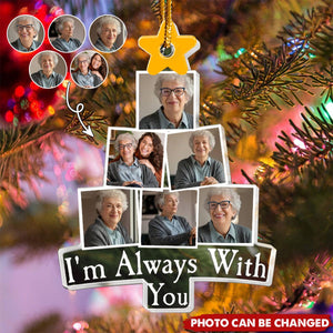 Photo Memorial Christmas Tree - Personalized Acrylic Photo Ornament