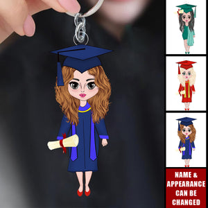 Graduation Girls - Personalized Acrylic Keychain - Graduation Gifts