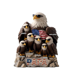 Family Personalized Acrylic Plaque - Be Cool And Spread Your Wings, Father's Day, Gift For Dad, Grandpa