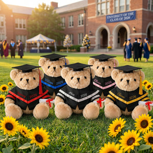 Personalized Grad Bears Class of 2026 | Graduation Gift for Graduate Daughter Son Friends