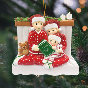 Story Time Family Ornament - Personalized Christmas Ornament