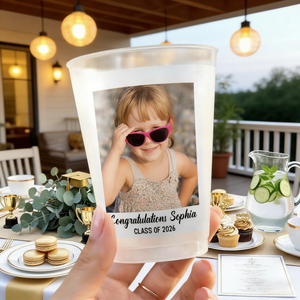 Personalized Polaroid Photo Graduation Cup With Class Of 2026 - Party Favor For College Grads