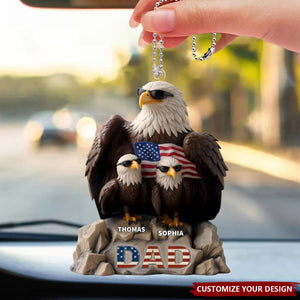 Personalized Acrylic Car Ornament - Be Cool And Spread Your Wings, Father's Day, Gift For Dad, Grandpa