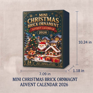 Mini Christmas Brick Advent Calendar - Christmas Building Toy Gift For Kids And Collectors