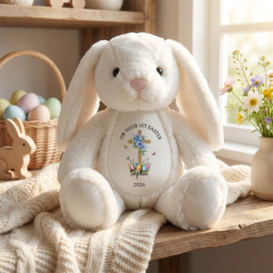 Personalized Easter Bunny Plush With Name & Design - Perfect for Baby's 1st Easter & Spring Gifts For Kids