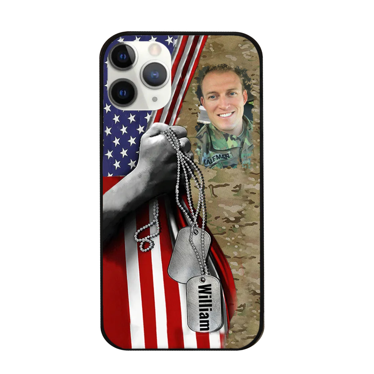 Personalized Phone Case Veteran Upload Image