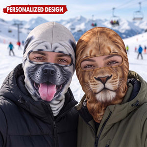 Custom Funny Ski Mask - Personalized Birthday Gifts For Ski Lovers - Ski Happens
