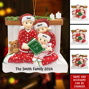 Story Time Family Ornament - Personalized Christmas Ornament