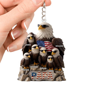 Personalized Acrylic Keychain - Be Cool And Spread Your Wings, Father's Day, Gift For Dad, Grandpa