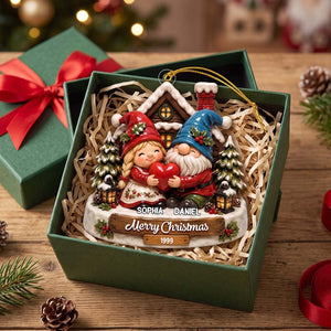 Personalized "Growing Old Together" Couple Acrylic Ornament | Christmas Gift For Couple Family Lover