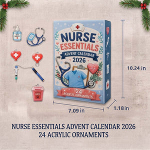 Nurse Themed Christmas Advent Calendar - Holiday Gift For Nurses Healthcare Workers