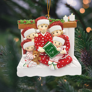 Story Time Family Ornament - Personalized Christmas Ornament