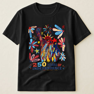 250 Years Independence Retro Style Colorful T-Shirt