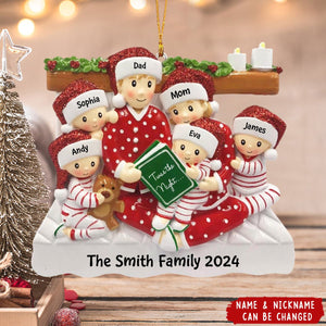 Story Time Family Ornament - Personalized Christmas Ornament