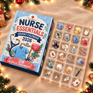 Nurse Themed Christmas Advent Calendar - Holiday Gift For Nurses Healthcare Workers