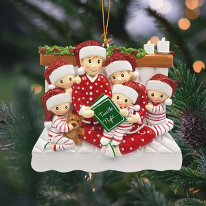 Story Time Family Ornament - Personalized Christmas Ornament