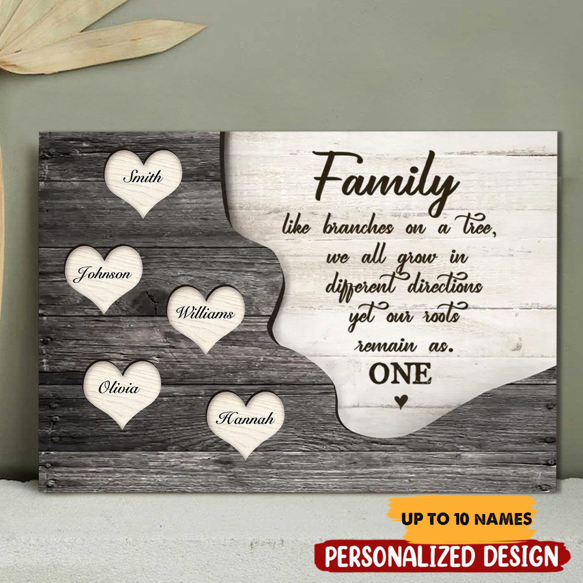 Family Gifts, Personalized Family Name Canvas, Gift For Parents, Mom And Dad