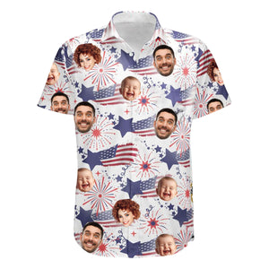 Personalized Photo Hawaiian Shirt Family Cute Face Summer Vibe