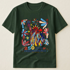 250 Years Independence Retro Style Colorful T-Shirt