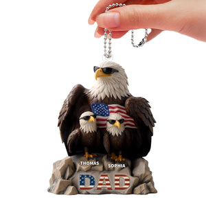 Personalized Acrylic Car Ornament - Be Cool And Spread Your Wings, Father's Day, Gift For Dad, Grandpa