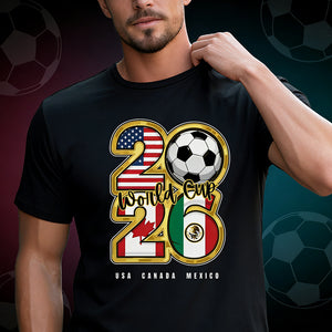 USA Canada Mexico World Cup 2026 Unisex T-Shirt - Creative Soccer Fan Gift For Sports Lovers