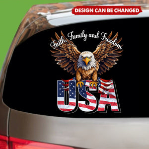 Personalized Patriotic Weatherproof Car Window Decal With USA 250th Anniversary Design - Commemorative Gift For Proud American Patriots