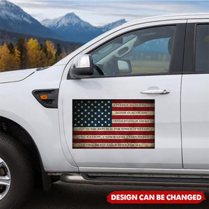 Personalized Anti-Fade Flag Window Car Decal With USA 250th Anniversary 1776-2026 Design - American Heritage Keepsake For Vehicle