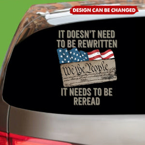 Personalized Patriotic Car Window Decal With United States 250th Anniversary 1776-2026 Design - Independence Day Decor For Vehicle