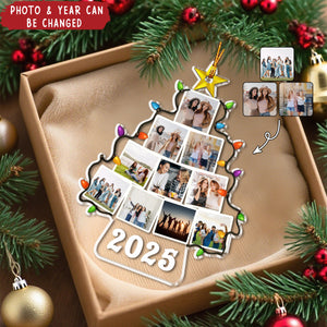 Personalized "Our Family Photo" Christmas Tree Ornament With Year - Fill Every Christmas With Warm Family Memories