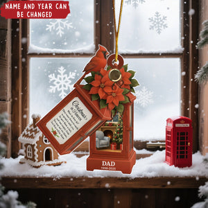 Personalized Memorial Lantern Acrylic Ornament With Name & Year - Commemorative Decor For Loss Remembrance