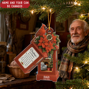 Personalized Memorial Lantern Acrylic Ornament With Name & Year - Commemorative Decor For Loss Remembrance