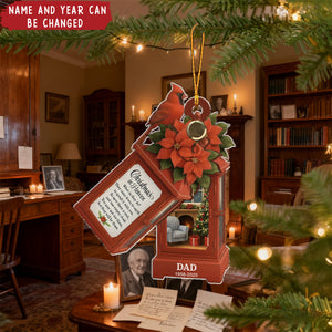 Personalized Memorial Lantern Acrylic Ornament With Name & Year - Commemorative Decor For Loss Remembrance